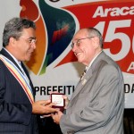 Exprefeitos e atuais vereadores recebem medalhas dos 150 anos de Aracaju - Fotos: Márcio Dantas