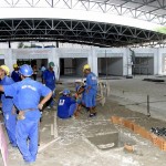Prefeitura continua com serviços de reconstrução do mercado do Bugio - Fotos: Silvio Rocha