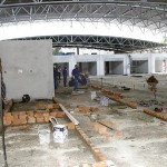 Prefeitura continua com serviços de reconstrução do mercado do Bugio - Fotos: Silvio Rocha