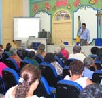 Idosos assistidos pela Semasc participam de palestra sobre saúde na terceira idade -