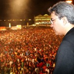 Prefeito prestigia o Forrozão 2005 realizado pelas emissoras TV e FM Sergipe - Fotos: Márcio Dantas