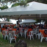 Café da manhã marca homenagem ao Dia do Gari - Manhã de descontração no Parque da Sementeira