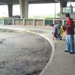 Canteiro de obras do novo terminal da zona Oeste começa a ser preparado  - Fotos: Lindivaldo Ribeiro