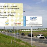 Marcações topográficas são realizadas na obra do Terminal da Zona Oeste - Fotos: Wellington Barreto