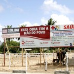 Nova Unidade de Saúde está sendo construída no povoado Robalo - Fotos: Wellington Barreto