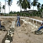 Nova Unidade de Saúde está sendo construída no povoado Robalo - Fotos: Wellington Barreto