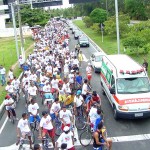 Passeio ciclístico dá início à campanha Respeite o Trânsito: A Vida Vale Mais - Fotos: Lindivaldo Ribeiro