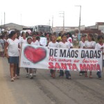 Comunidade do bairro Santa Maria participa de caminhada em defesa do meio ambiente - Fotos: Ascom/SMS