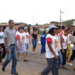 Comunidade do bairro Santa Maria participa de caminhada em defesa do meio ambiente - Fotos: Ascom/SMS
