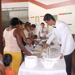 Integrantes da Cooperativa de Agentes de Reciclagem realizam Forró  - Festa animou toda a tarde no Petroclube