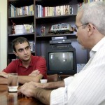Prefeito em exercício recebe em audiência o presidente da UNE - Fotos: Márcio Garcez