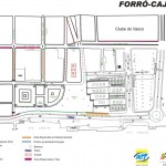Trânsito no Centro comercial de Aracaju será alterado com o Forró Caju - Mapa do trânsito no Centro Histórico