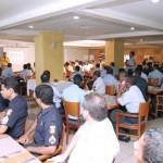 rgãos de segurança apresentam esquema de trabalho para garantir o sucesso do Forró Caju 2005 - Fotos: Márcio Dantas
