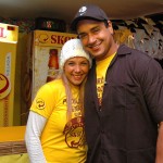 Xandy e Carla Perez se divertem no camarote da Ambev no Forró Caju - Foto: Silvio Rocha