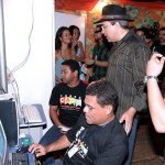 Prefeito Marcelo Déda acompanha transmissão do Forró Caju ao vivo pela internet - Fotos: Márcio Dantas