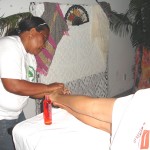 Unidade de saúde promove sessão de terapia do toque para gestantes  - Fotos: Ascom/SMS
