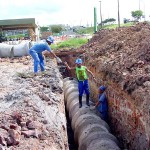 Obras do novo terminal de integração continuam sendo realizadas - Fotos: Lindivaldo Ribeiro