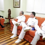 Comandante do 2° Distrito Naval da Marinha visita prefeito Marcelo Déda e apresenta novo capitão dos Portos de Aracaju - Fotos: Márcio Dantas