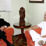 Comandante do 2° Distrito Naval da Marinha visita prefeito Marcelo Déda e apresenta novo capitão dos Portos de Aracaju - Fotos: Márcio Dantas