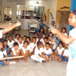 Maculelê e Capoeira na programação folclórica da Biblioteca Ivone de Menezes - Fotos: Edinah Mary