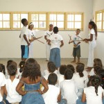 Maculelê e Capoeira na programação folclórica da Biblioteca Ivone de Menezes - Fotos: Edinah Mary