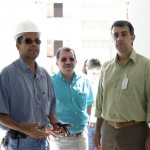 Representantes da Caixa e Prefeitura de Aracaju fazem vistoria em obras do PAR - Fotos: Wellington Barreto