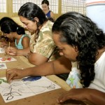 Curso profissionalizante de pintura em azulejo inicia módulo prático - Fotos: Wellington Barreto
