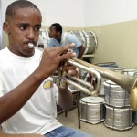 Bandas marciais das escolas estão afinadas para o desfile cívico de amanhã - Fotos: Márcio Garcez