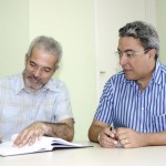 Prefeito Marcelo Déda transmite cargo ao viceprefeito Edvaldo Nogueira - Fotos: Márcio Dantas