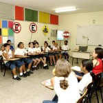 Crianças da rede particular de ensino participam de atividades na Escolinha de Trânsito da SMTT - Fotos: Wellington Barreto