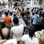 Centenas de pessoas acompanharam no Centro de Aracaju a jornada “Na cidade sem meu carro” - Fotos: Márcio Garcez