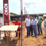Prefeito em exercício visita obras do terminal de integração da zona Oeste - Fotos: Lindivaldo Ribeiro