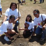 cidadania e consciência ambiental no plantio de árvores na Sementeira - Festa foi voltada para as crianças