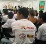 Integrantes do Agente Jovem participaram hoje da aula inaugural do programa em Aracaju - Fotos: Ascom/Semasc