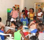 Crianças e adolescentes atendidos pela Semasc participam de simulação sobre referendo - Fotos: Ascom/Semasc