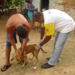 Campanha de Vacinação Antirábica é iniciada pela zona de expansão - Fotos: Ascom/SMS