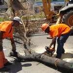 Emsurb pede colaboração de moradores e comerciantes nas ações de limpeza da cidade - Fotos: Ascom/Emsurb