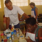 Curso de pintura em tela oferecido pela Prefeitura revela talentos na Coroa do Meio - Fotos: Ascom/Fundat