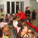 Comunidade do Santos Dumont satisfeita com a nova USF José Machado de Souza - Fotos: Ascom/SMS