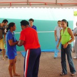 Alunos do CAP participam de aula experimental de capoeira - Aula de capoeira no CAP