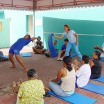 Alunos do CAP participam de aula experimental de capoeira - Aula de capoeira no CAP