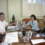 Prefeito recebe em audiência equipe da nova revista Imaginese  - Fotos: Márcio Garcez