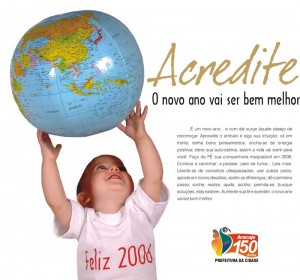 Feliz 2006! - Arte: Pedro Wilson/Secom