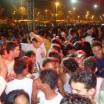 Tenda eletrônica animou aracajuanos e turistas no reveillon - Fotos: Márcio Garcez