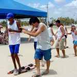 Portadores de Necessidades Especiais participam de atividades esportivas no Projeto Verão - Fotos: Wellington Barreto