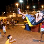Comunidade do São Carlos recebe com festa a praça João Paulo II - Fotos: Márcio Dantas