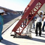 Laudo técnico vai determinar a causa da queda da estrutura metálica do terminal Zona Oeste - Fotos: Márcio Garcez