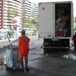 Limpeza da área do PréCaju está quase concluída - Limpeza iniciada nas primeiras horas da manhã