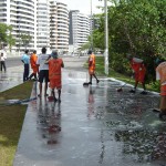 Emsurb realiza lavagem do calçadão da 13 de Julho - Foto: Wellington Barreto