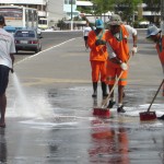 Emsurb realiza lavagem do calçadão da 13 de Julho - Foto: Wellington Barreto